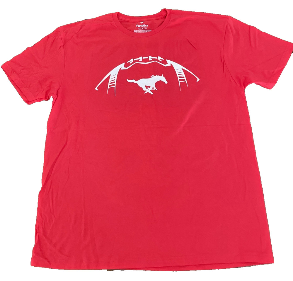 SMU Mustang T Shirt Fanatics XL Men's T-Shirt 67 Bigolebitch NWOT